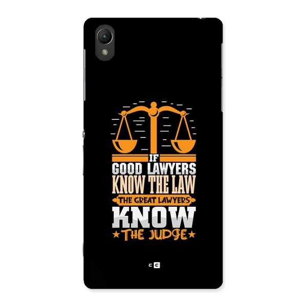 Know The Judge Back Case for Xperia Z2