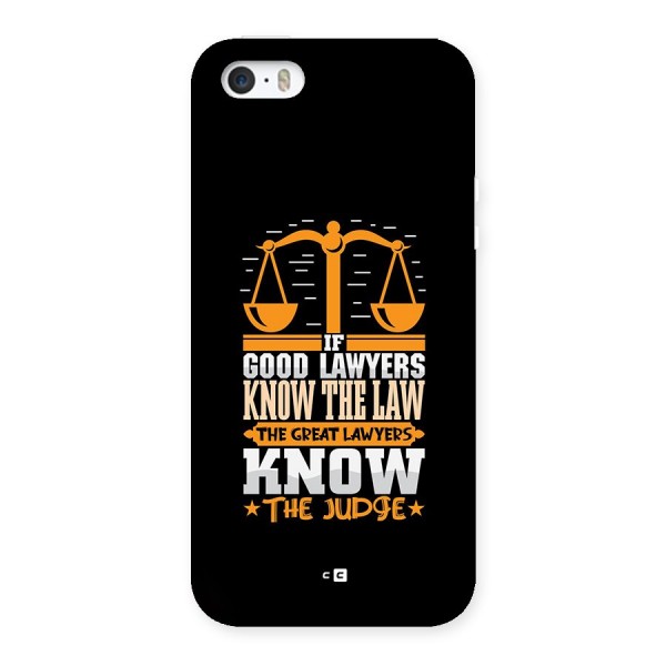 Know The Judge Back Case for iPhone 5 5s