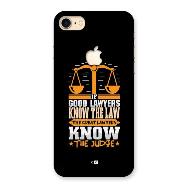 Know The Judge Back Case for iPhone 7 Apple Cut