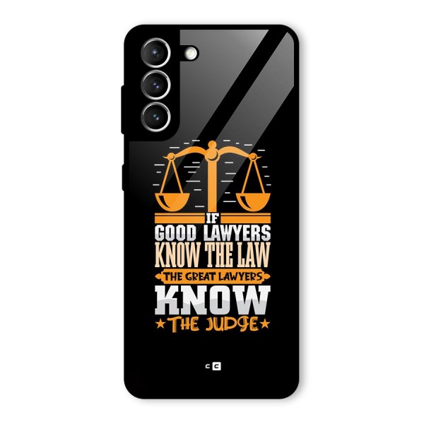 Know The Judge Glass Back Case for Galaxy S21 5G