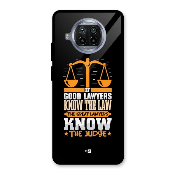 Know The Judge Glass Back Case for Mi 10i