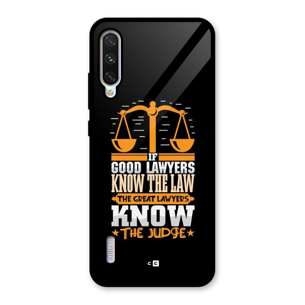 Know The Judge Glass Back Case for Mi A3