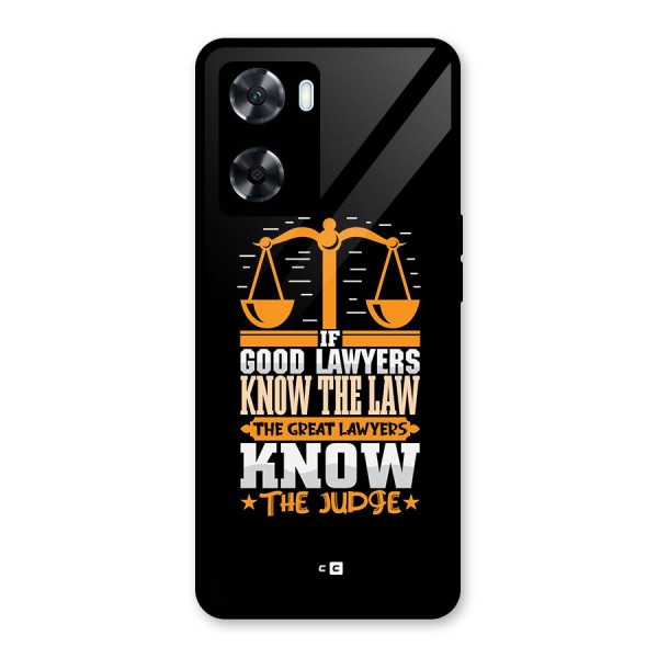 Know The Judge Glass Back Case for Oppo A77s