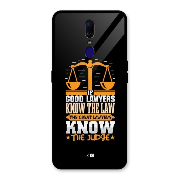 Know The Judge Glass Back Case for Oppo F11