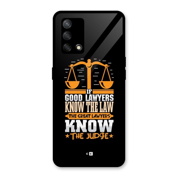 Know The Judge Glass Back Case for Oppo F19