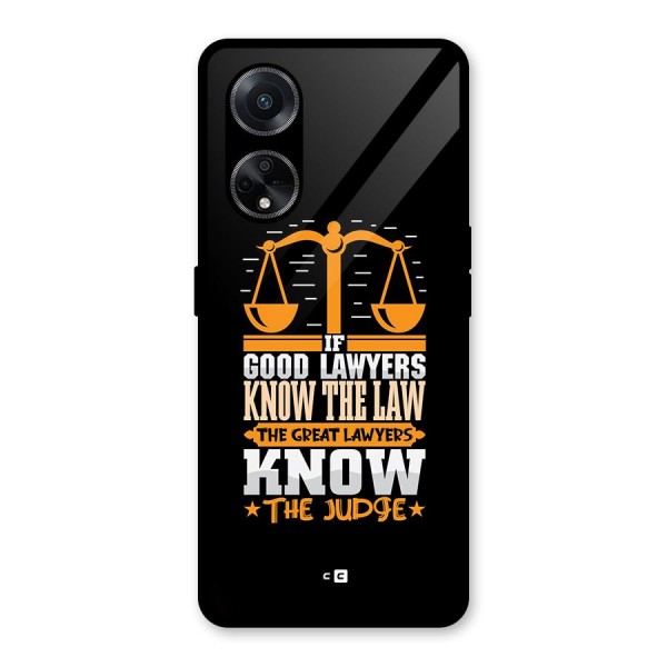 Know The Judge Glass Back Case for Oppo F23