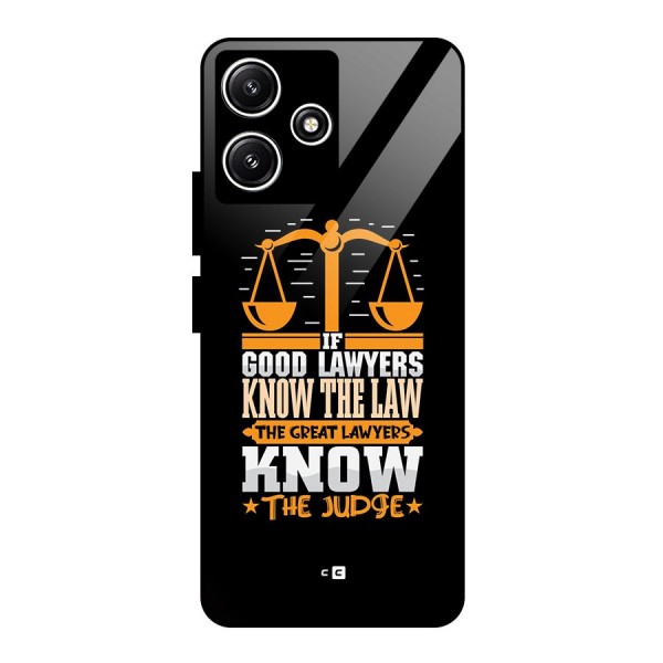 Know The Judge Glass Back Case for Poco M6 Pro