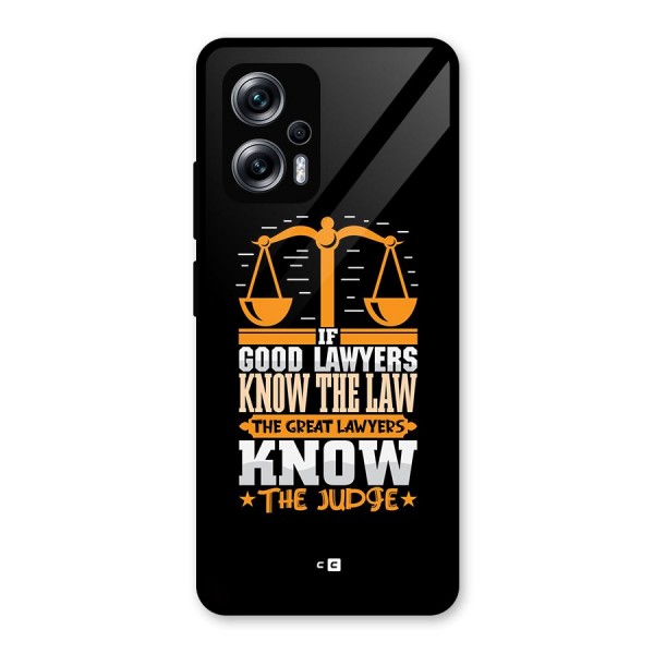 Know The Judge Glass Back Case for Redmi K50i