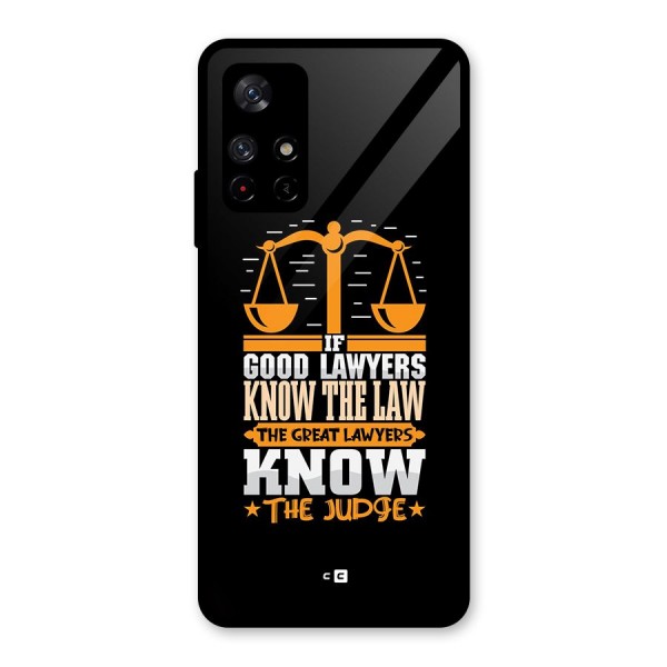 Know The Judge Glass Back Case for Redmi Note 11T 5G