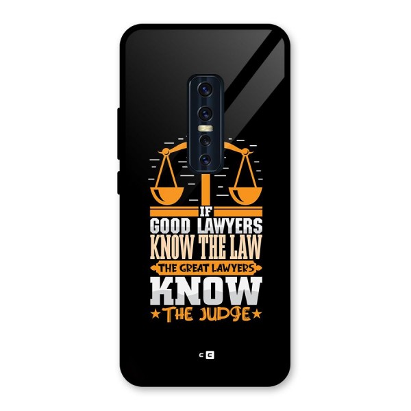 Know The Judge Glass Back Case for Vivo V17 Pro