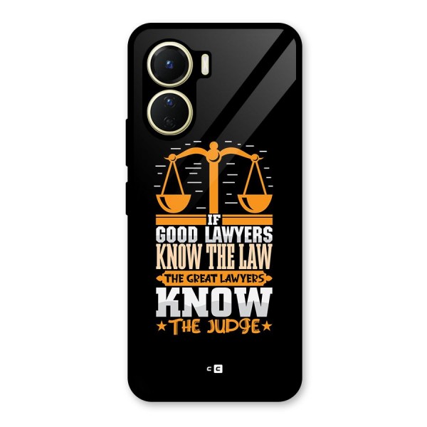 Know The Judge Glass Back Case for Vivo Y16