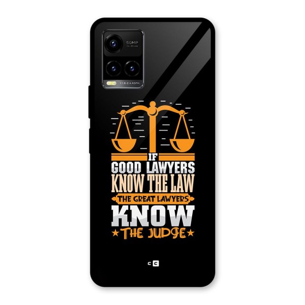 Know The Judge Glass Back Case for Vivo Y21A