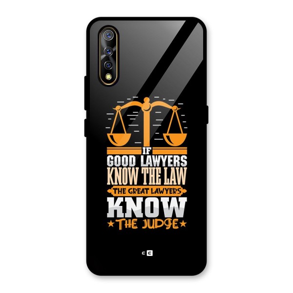 Know The Judge Glass Back Case for Vivo Z1x