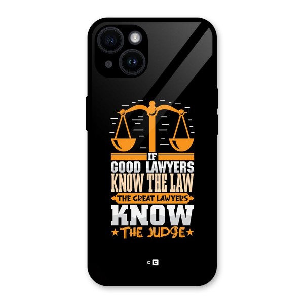 Know The Judge Glass Back Case for iPhone 14