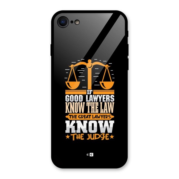 Know The Judge Glass Back Case for iPhone 8