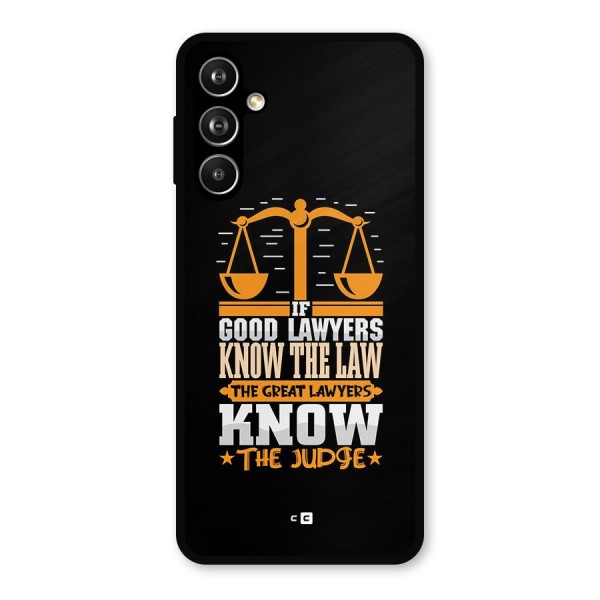 Know The Judge Metal Back Case for Galaxy F54