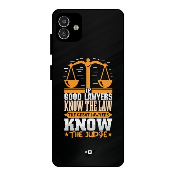 Know The Judge Metal Back Case for Galaxy M13 5G