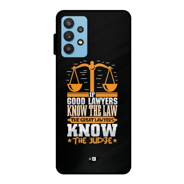 Know The Judge Metal Back Case for Galaxy M32 5G