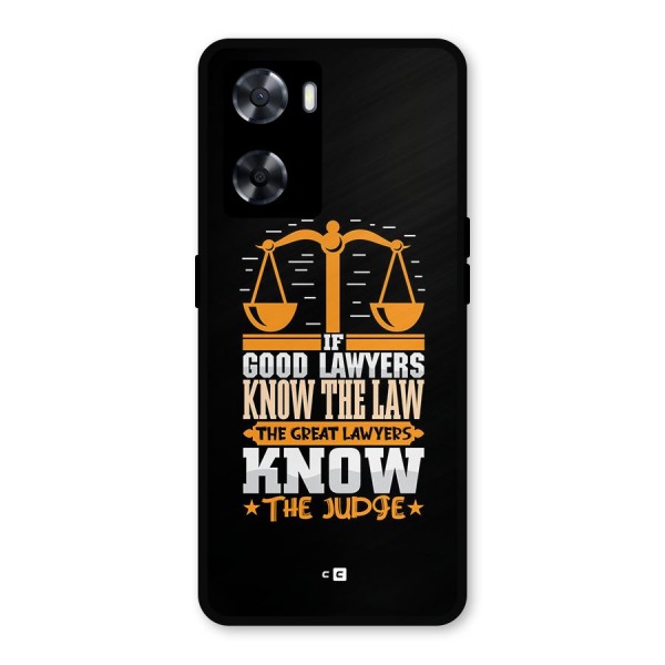 Know The Judge Metal Back Case for Oppo A77