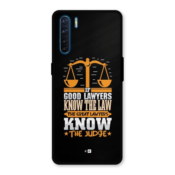 Know The Judge Metal Back Case for Oppo F15