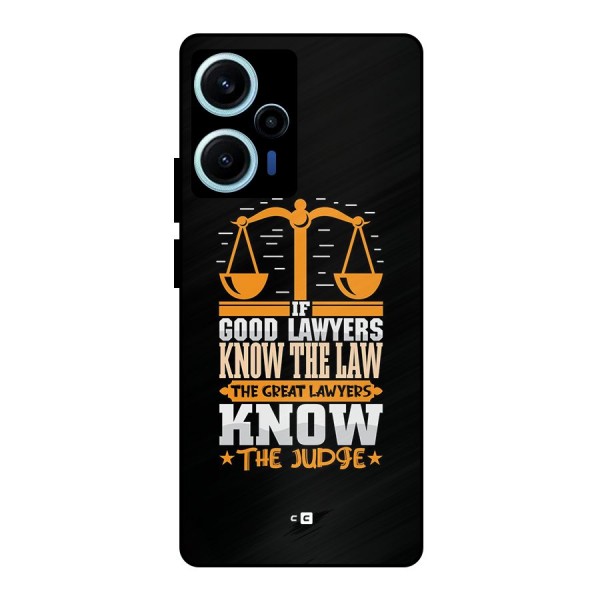 Know The Judge Metal Back Case for Poco F5