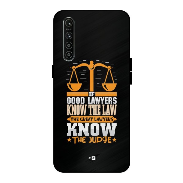 Know The Judge Metal Back Case for Realme XT