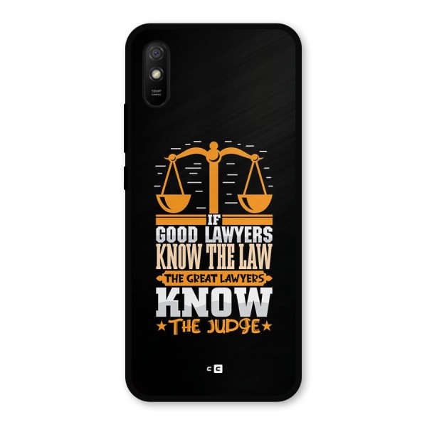 Know The Judge Metal Back Case for Redmi 9i