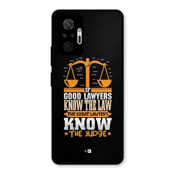 Know The Judge Metal Back Case for Redmi Note 10 Pro