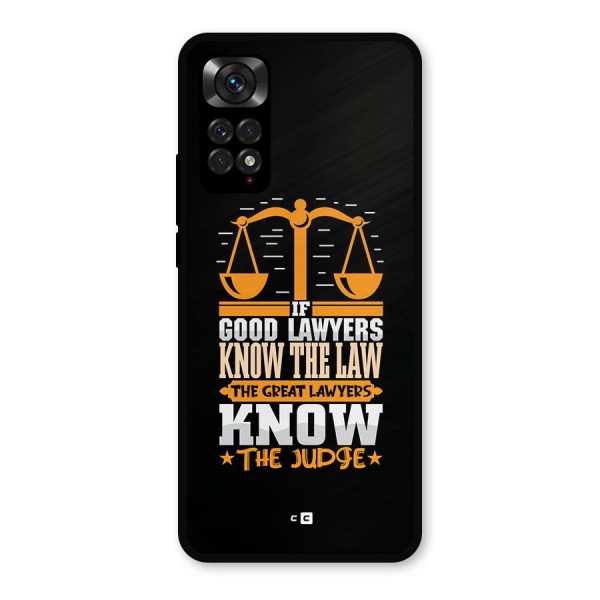 Know The Judge Metal Back Case for Redmi Note 11