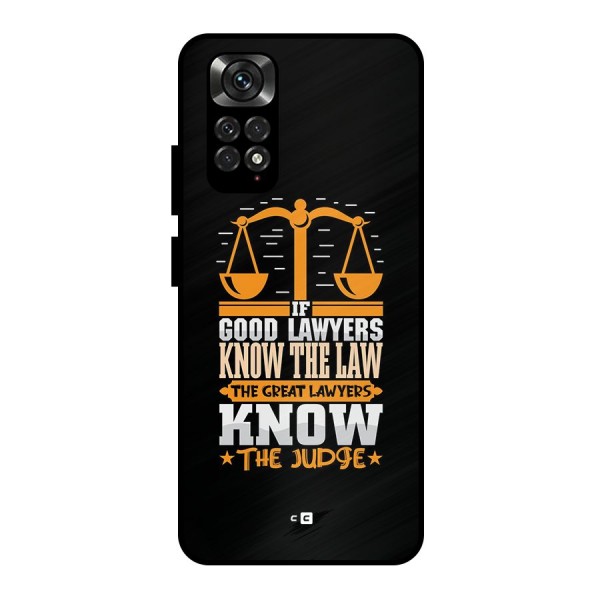 Know The Judge Metal Back Case for Redmi Note 11 Pro