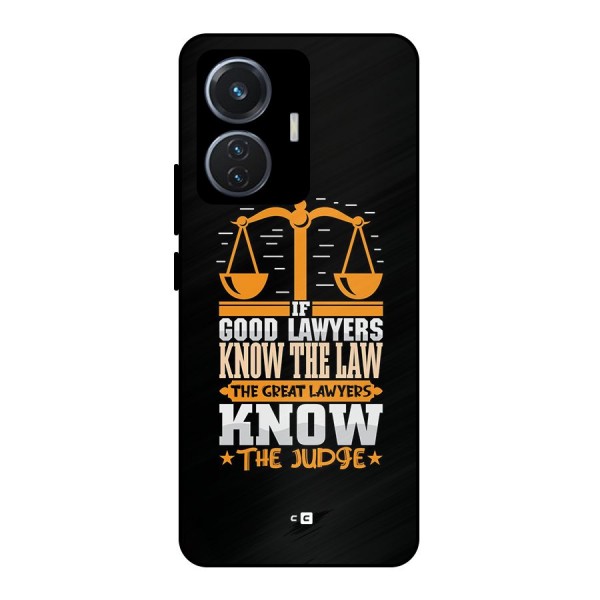 Know The Judge Metal Back Case for Vivo T1 44W