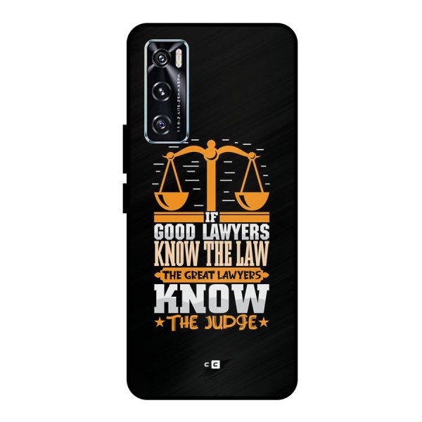 Know The Judge Metal Back Case for Vivo V20 SE