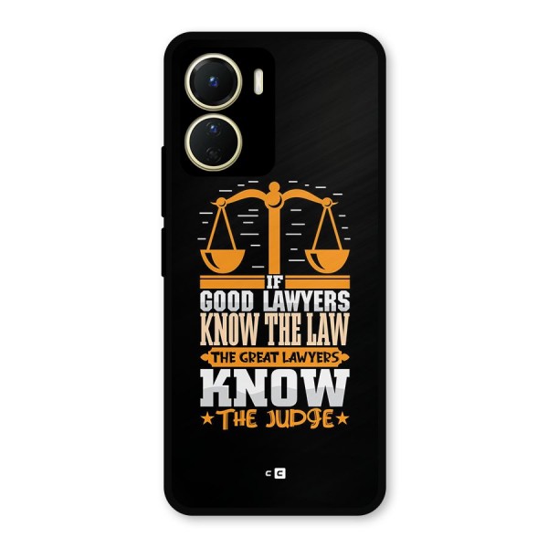 Know The Judge Metal Back Case for Vivo Y16