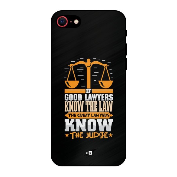 Know The Judge Metal Back Case for iPhone 8