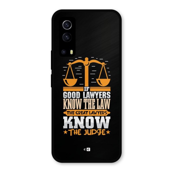 Know The Judge Metal Back Case for iQOO Z3