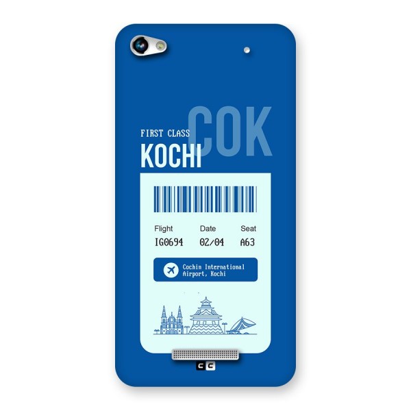 Kochi Boarding Pass Back Case for Canvas Hue 2 A316