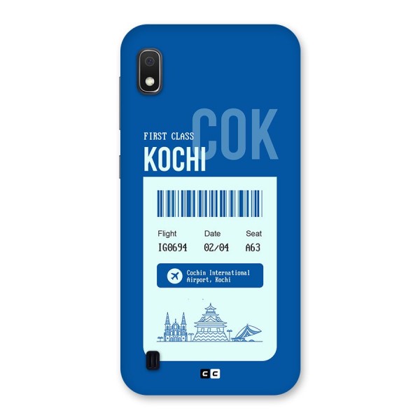 Kochi Boarding Pass Back Case for Galaxy A10