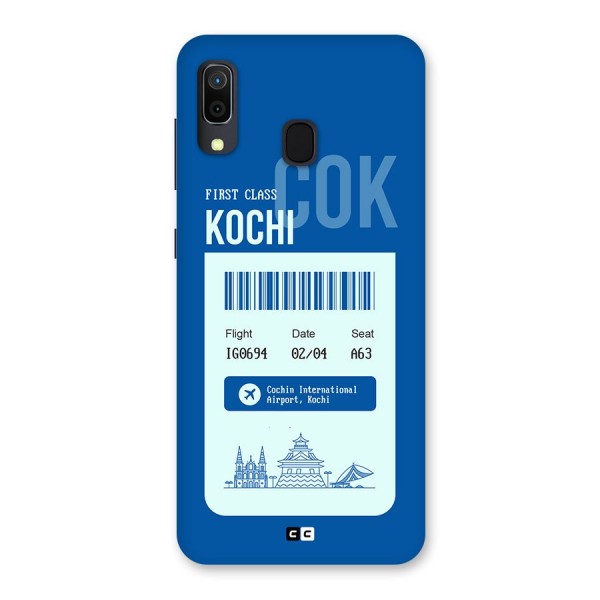 Kochi Boarding Pass Back Case for Galaxy A20