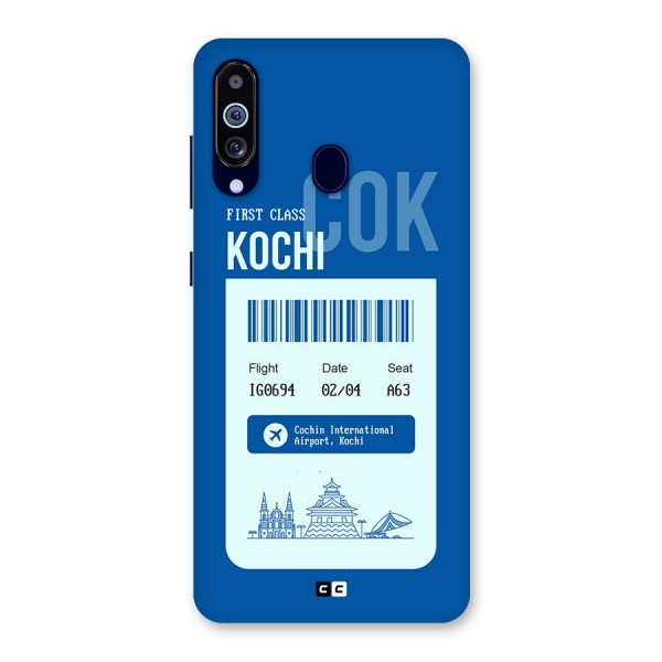 Kochi Boarding Pass Back Case for Galaxy A60