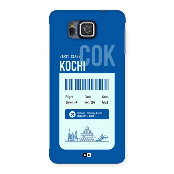 Kochi Boarding Pass Back Case for Galaxy Alpha