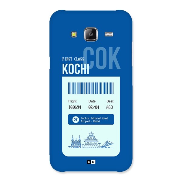 Kochi Boarding Pass Back Case for Galaxy J5