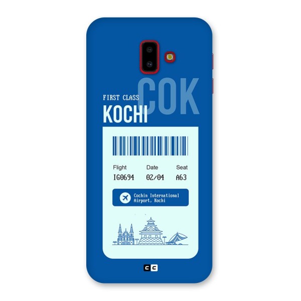 Kochi Boarding Pass Back Case for Galaxy J6 Plus