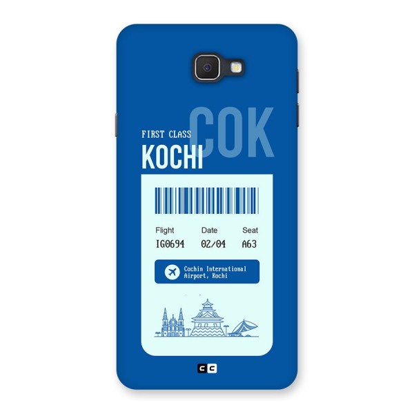 Kochi Boarding Pass Back Case for Galaxy J7 Prime