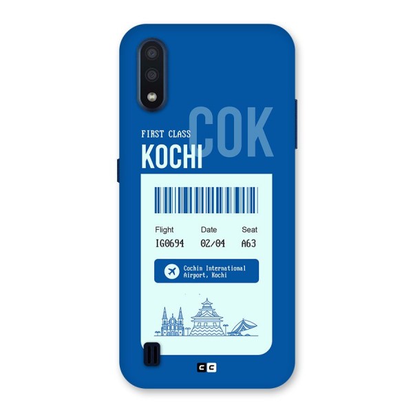 Kochi Boarding Pass Back Case for Galaxy M01