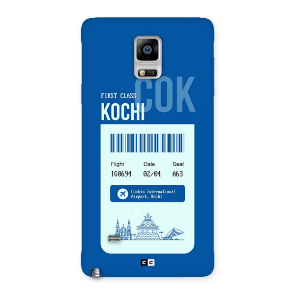 Kochi Boarding Pass Back Case for Galaxy Note 4