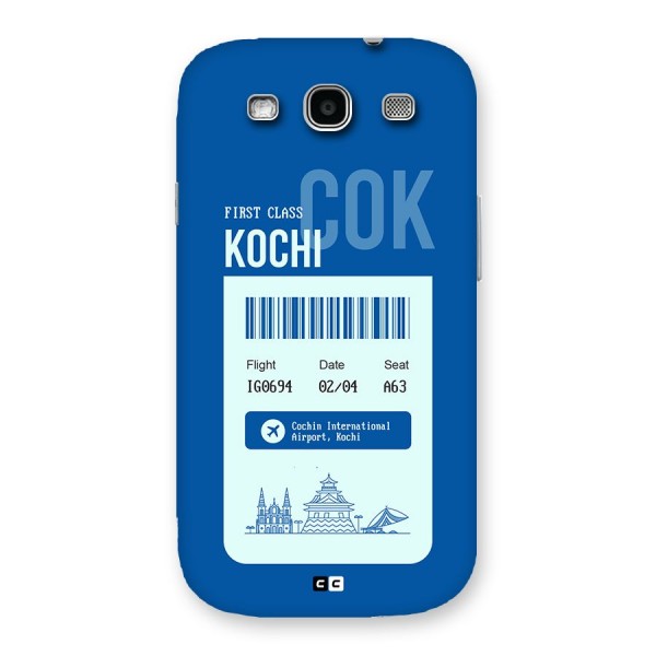 Kochi Boarding Pass Back Case for Galaxy S3 Neo