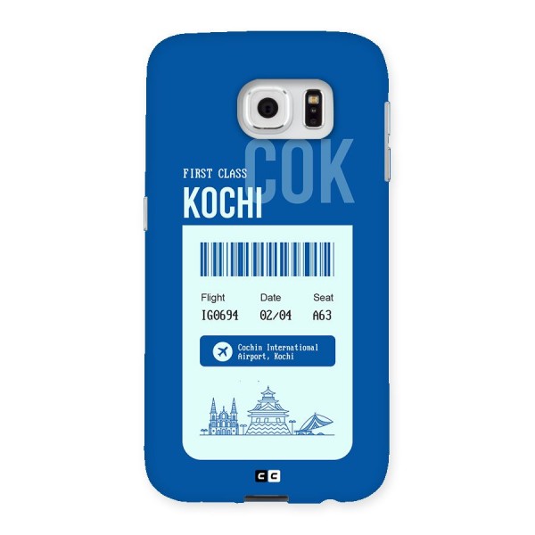 Kochi Boarding Pass Back Case for Galaxy S6