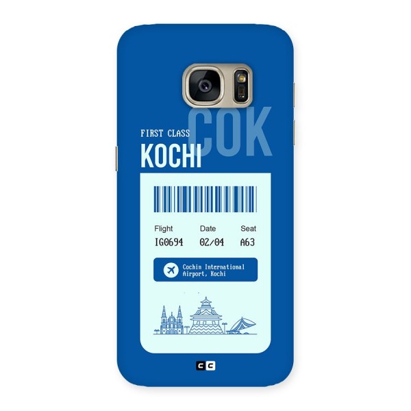 Kochi Boarding Pass Back Case for Galaxy S7