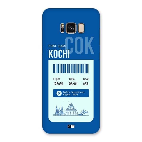 Kochi Boarding Pass Back Case for Galaxy S8 Plus