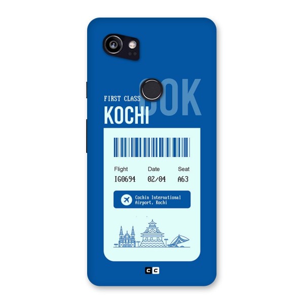 Kochi Boarding Pass Back Case for Google Pixel 2 XL